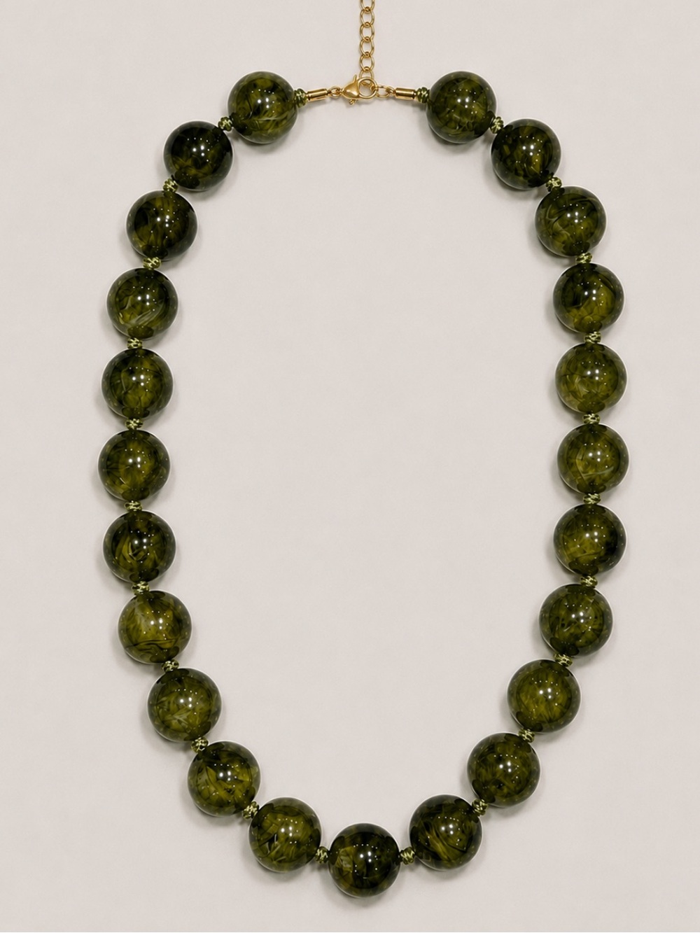 New! Green Beaded Dopamine Necklace NWOT